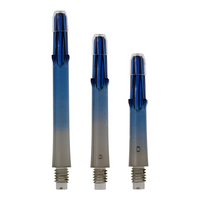L-Style Locked Straight TwoTone Shafts - Schwarz / Blau, Shaft Länge (mm): 46