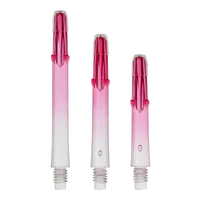 L-Style Locked Straight TwoTone Shafts - Transparent / Pink, Shaft Länge (mm): 39