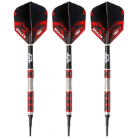 Bull's Softdart, Smoke Red, Typ B, 90% Tungsten, 18 Gramm