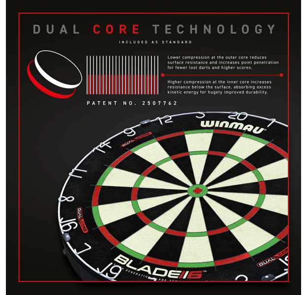 Winmau - Blade 6 Dual Core - Dartboard, 8 image