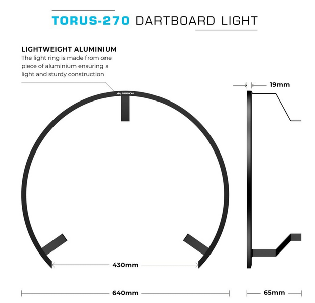Mission - Torus 270 LED Dartboard Beleuchtung, 4 image