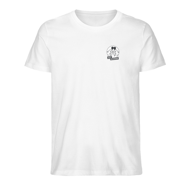 Gut Schmiss Shirt Logo Front, Farbe: Weiß, Größe: XL