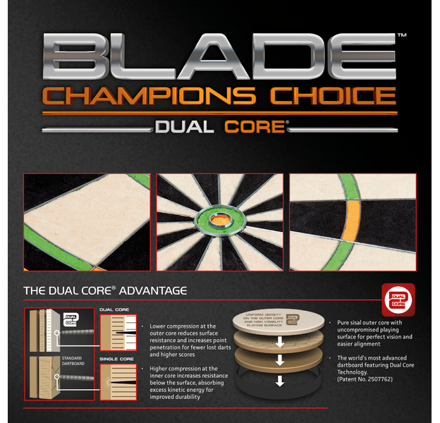 Winmau - Blade Champions Choice - Dartboard, 6 image