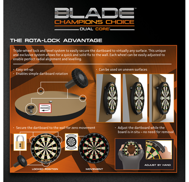 Winmau - Blade Champions Choice - Dartboard, 7 image