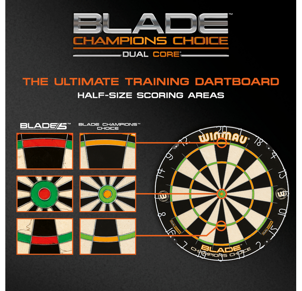 Winmau - Blade Champions Choice - Dartboard, 9 image