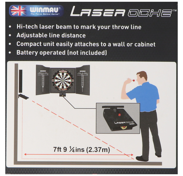 Laser Oche von Winmau HighTech Laser inklusive 2 Panasonic Alkaline Batterien, 3 image
