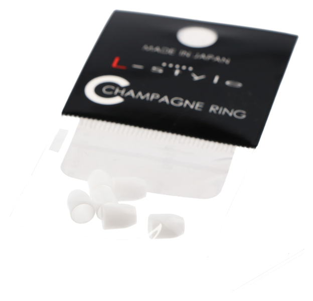 L-Style Champagne Ring, weiß, 6 Stück, 5 image