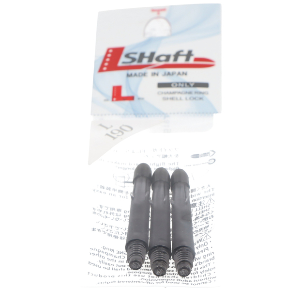 L-Style Schaft Lock Straight, schwarz-klar, 19mm, 3 Stück, 6 image