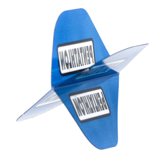Pentathlon HD100 Dart Flights, dunkelblau, 3 Stück, 6 image