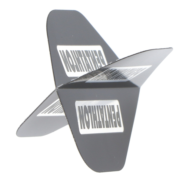 Pentathlon HD100 Dart Flights, schwarz, 3 Stück, 6 image