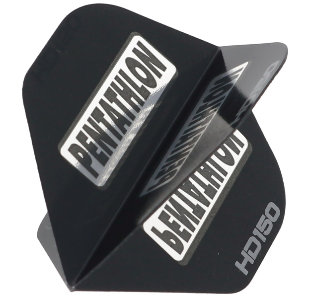 Pentathlon HD150 Dart Flights, schwarz, 3 Stück, 3 image