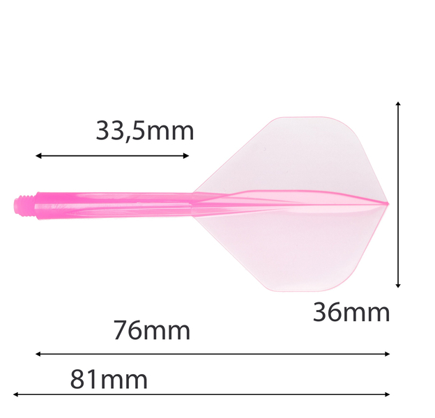 Condor Dartflight Zero Stress Standard, Gr. L, pink, 33,5mm, 3 Stück, 6 image