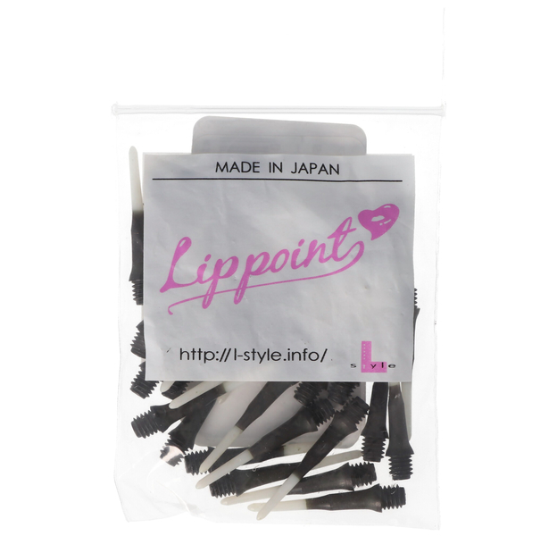 L-Style TwoTone Lippoint Softdartspitzen, 30 Stück, schwarz-weiß, 4 image