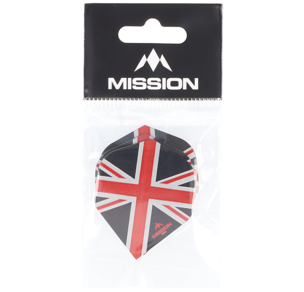 Mission Alliance Union Jack Flights, 150 Micron, No2, 3 Stück, schwarz&rot, 5 image