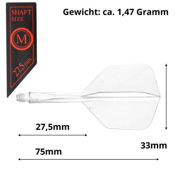 Condor AXE, transparent, Gr. M, small, 27,5mm, 6 image