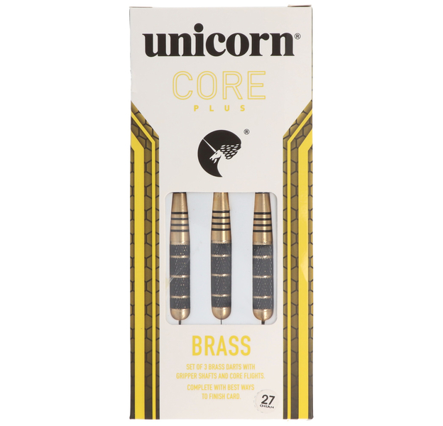 Unicorn Core Plus Brass, Steeldart, Black Knurl, 27 Gramm, 6 image