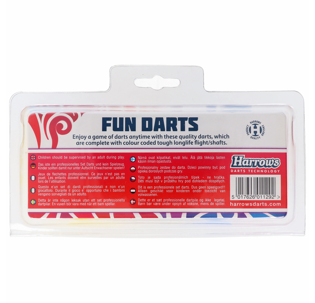 Fun Darts, 9 Softtip-Dartpfeile in rot gelb blau, 7 image