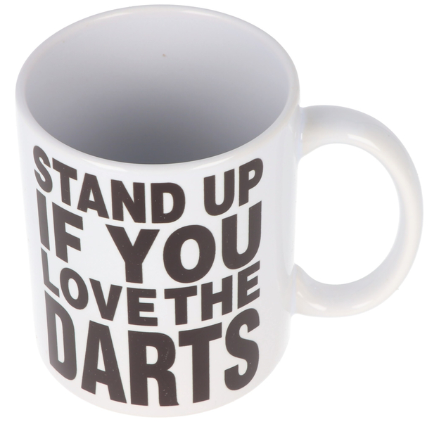 Tasse Stand up if you Love the Darts, Keramik, 3 image