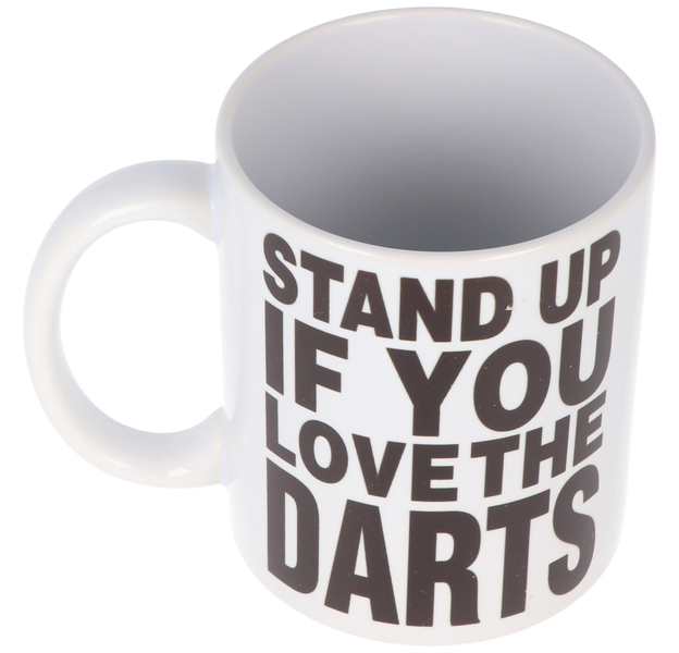 Tasse Stand up if you Love the Darts, Keramik, 2 image