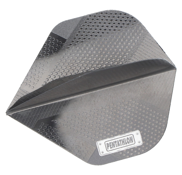 Pentathlon Dartflight, Standard No.2, Plate Platte, schwarz, 3 Stück, 3 image