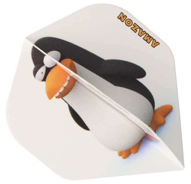 Pinguin Dart Flight weiß mit Motiv, 3 Stück, 2 image