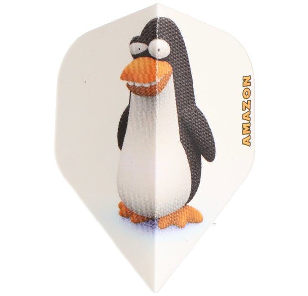 Pinguin Dart Flight weiß mit Motiv, 3 Stück, 4 image