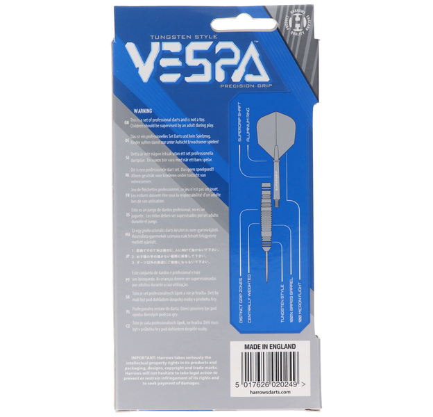 Vespa SteelDarts Silber Blau, 22 Gramm, 7 image