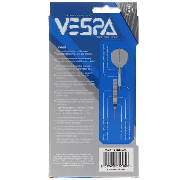 Vespa SteelDarts Silber Blau, 23 Gramm, 7 image