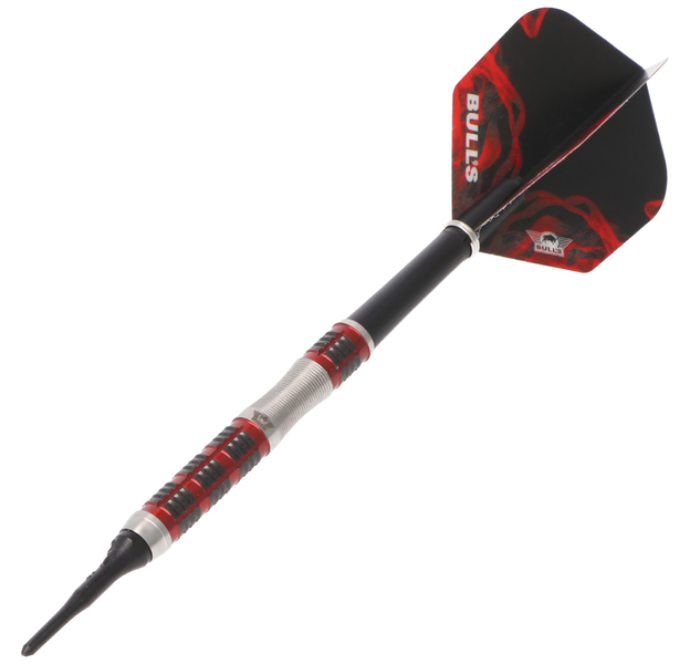 Bull's Softdart, Smoke Red, Typ B, 90% Tungsten, 18 Gramm, 4 image