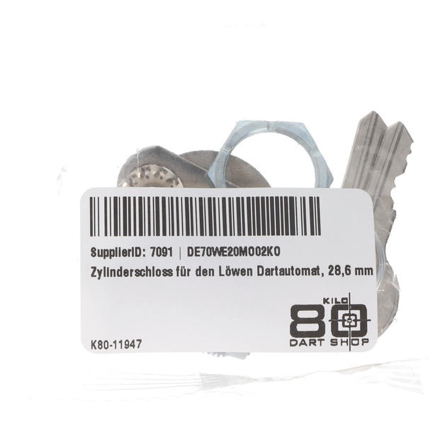 Zylinderschloss für den Löwen Dartautomat, 28,6 mm, 6 image