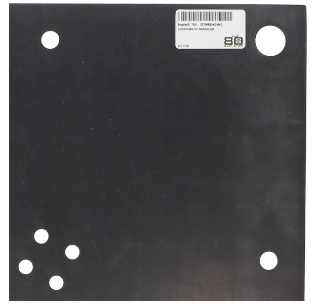 Gummimatte für Dartautomat, schwarz, ca. 419,5x419,5x2,4mm, 2 image