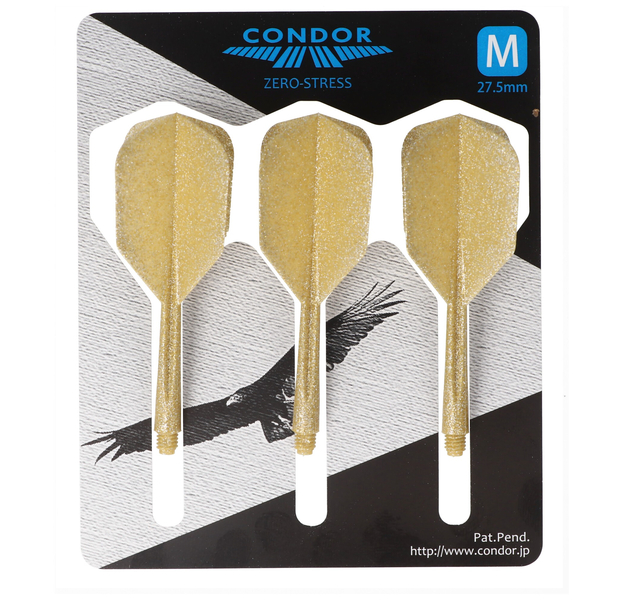 Condor Dartflight Zero Stress Glitter, Standard Gr. M, medium, Gold, 27,5mm, 9 image