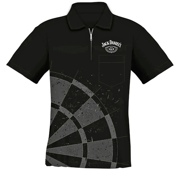 Jack Daniels Soft Feel Dartshirt, Logo Design, schwarz, Gr. 3XL, 4 image