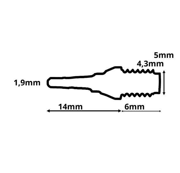 Tufflex Softtip, kurze Version, neongelb, 16mm, 100 Stück, 5 image