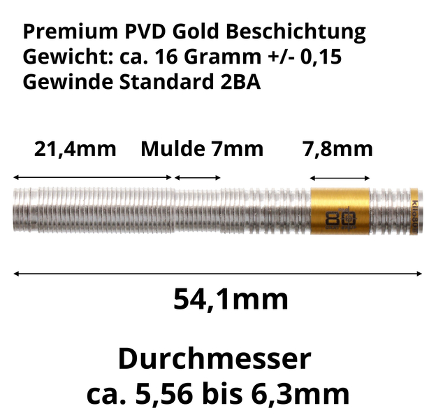 16 Gramm Barrel silber mit PVD Gold Beschichtung, 7 image