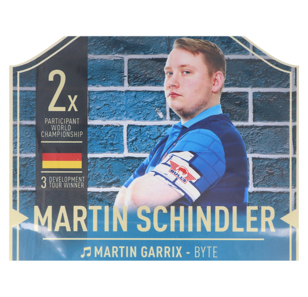Martin Schindler Fankarte 37x25cm, mit Zusatzinformationen, 2 image