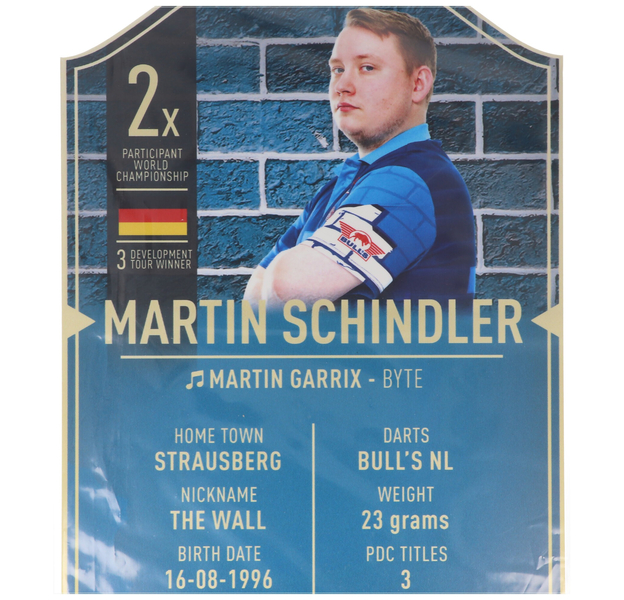 Martin Schindler Fankarte 37x25cm, mit Zusatzinformationen, 3 image