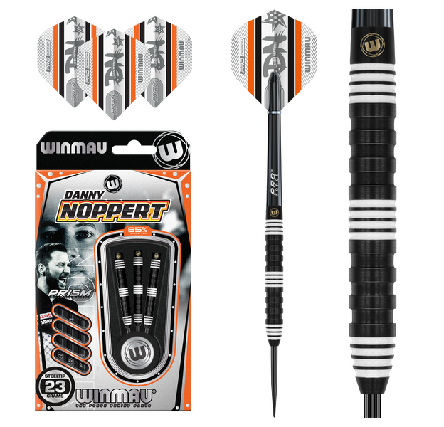 Winmau Danny Noppert Pro-Series 85% Tungsten Steeldarts, Gewicht: 23 Gramm