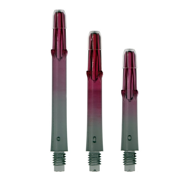 L-Style Locked Straight TwoTone Shafts - Schwarz / Pink, Shaft Länge (mm): 46