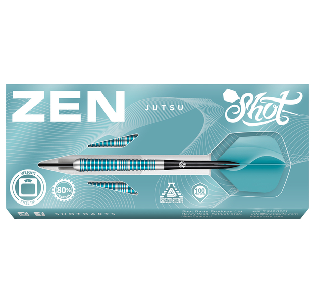 Shot Zen Jutsu 2.0 80% Tungsten Steeldarts, Gewicht: 25, 4 image