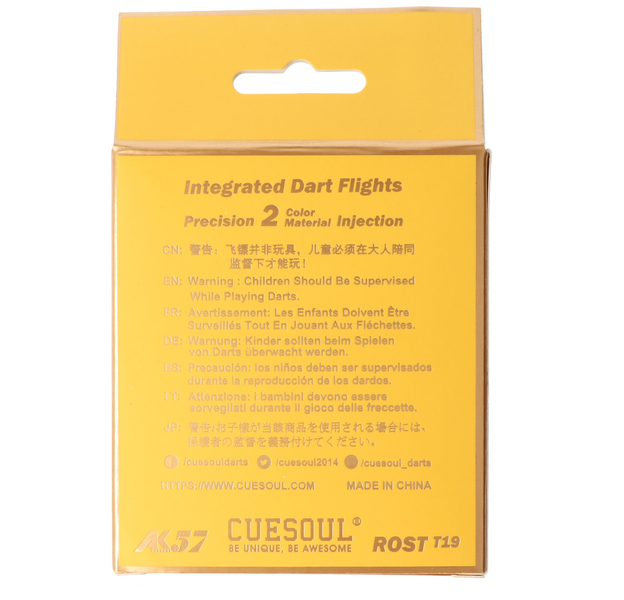 Cuesoul integrierte Dart Flights AK7, Standard S, pink transparent, 10 image