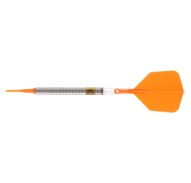 Cuesoul integrierte Dart Flights AK7, Standard S, Orange Transparent, 8 image