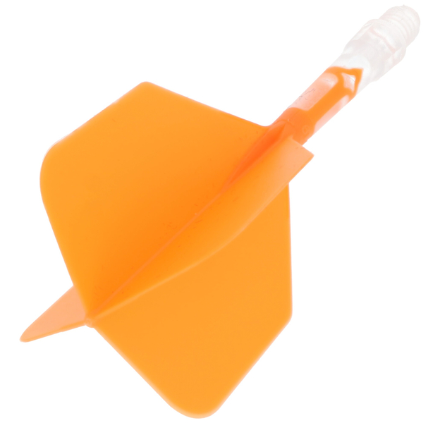 Cuesoul integrierte Dart Flights AK7, Standard S, Orange Transparent, 3 image