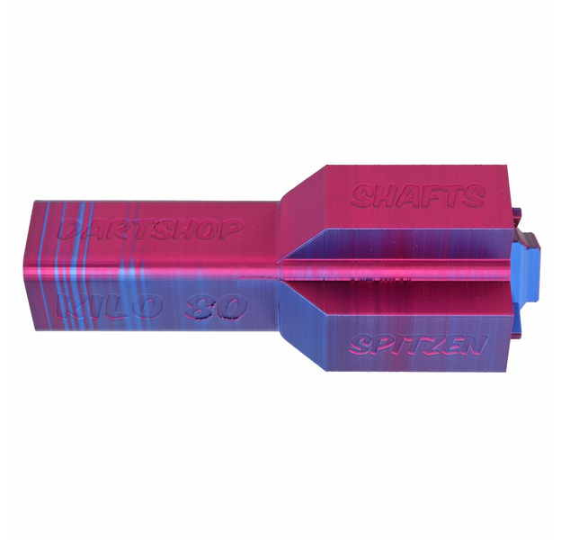 Dartcase, Darttasche blau-brombeer metallic für 3 Darts und Zubehör, 6 image