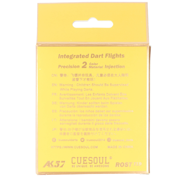 Cuesoul integrierte Dart Flights AK7, Standard M, lila weiß, 9 image