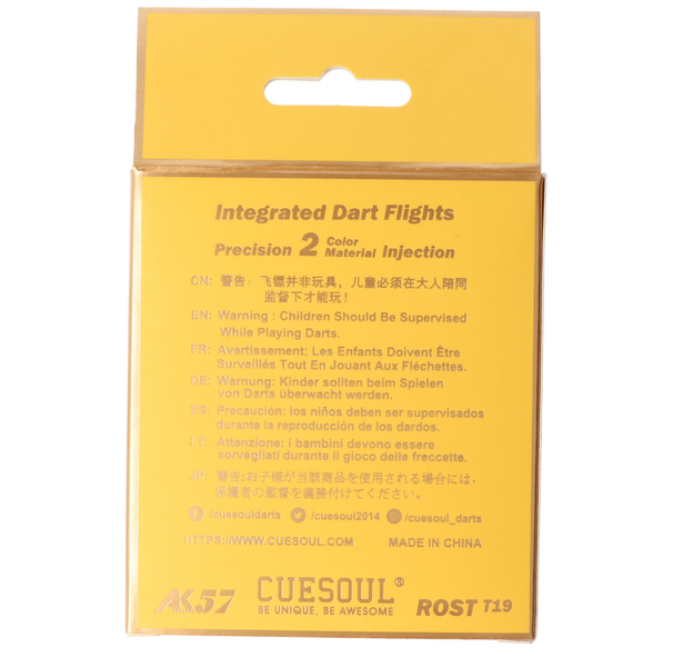 Cuesoul integrierte Dart Flights AK7, Standard M, violett transparent, 10 image