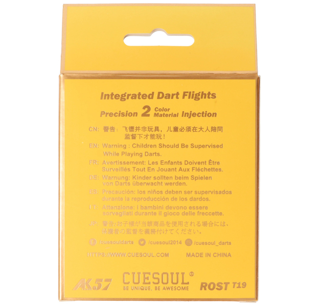 Cuesoul integrierte Dart Flights AK7, Standard M, pink weiß, 7 image