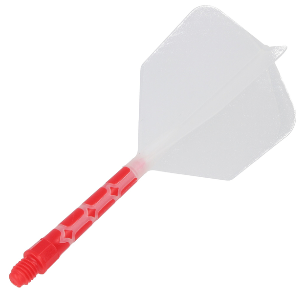 Cuesoul integrierte Dart Flights AK7, Standard L, transparent rot, 4 image