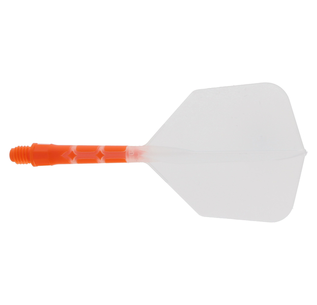Cuesoul integrierte Dart Flights AK7, Standard M, transparent orange, 6 image