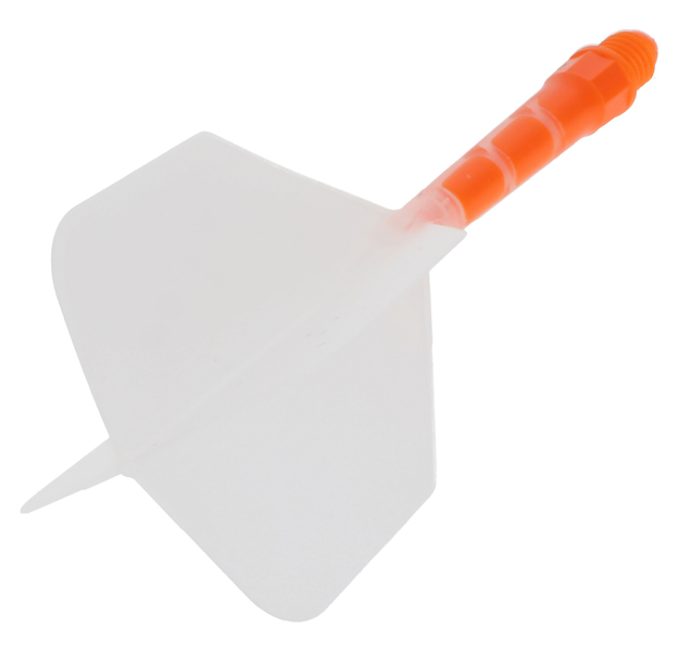 Cuesoul integrierte Dart Flights AK7, Standard M, transparent orange, 5 image